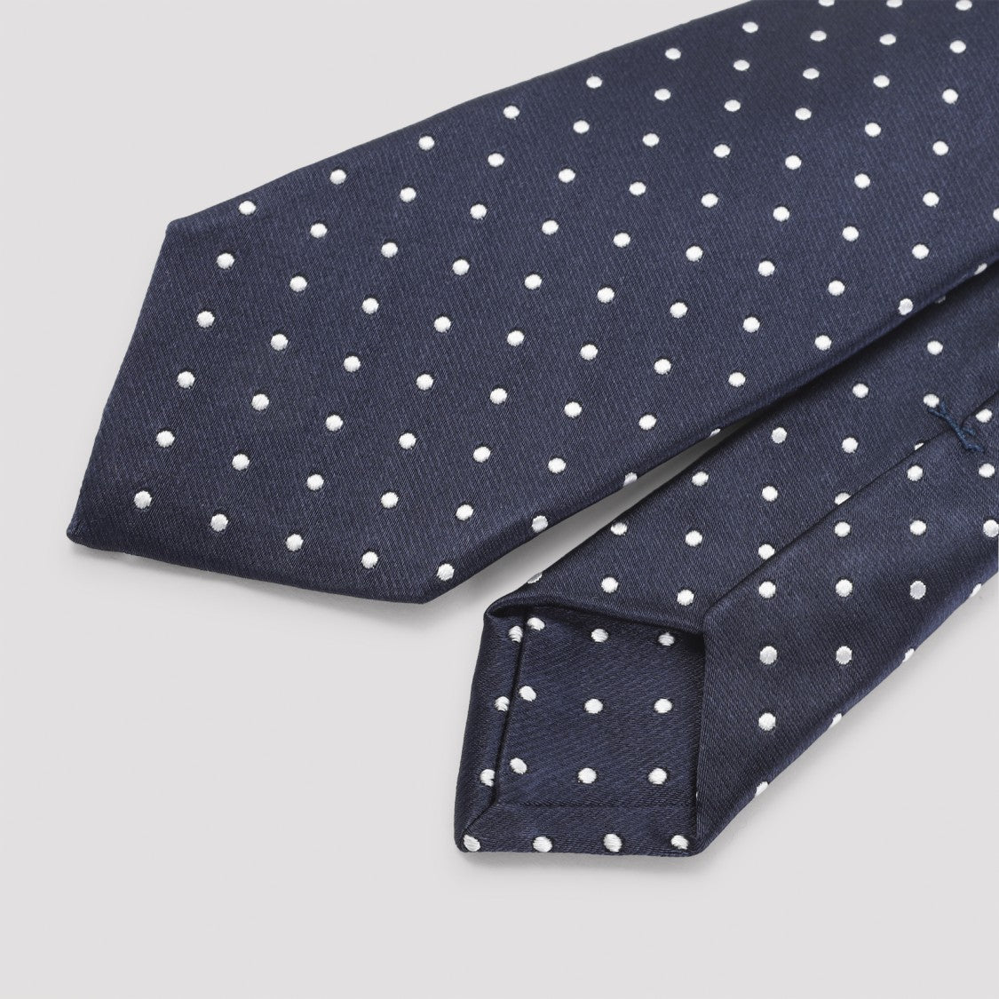 Kiton Blue Silk Tie