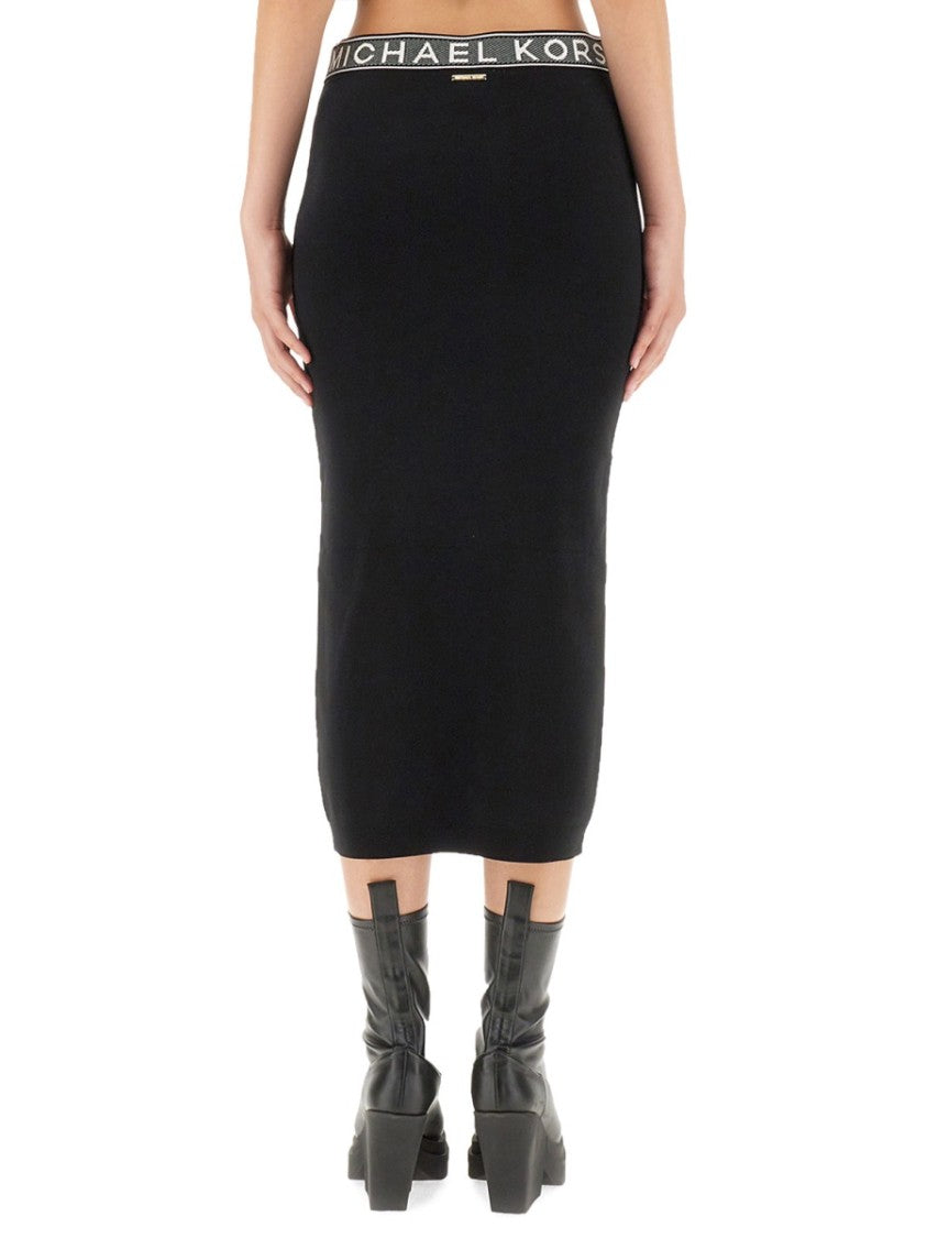 Michael Michael Kors Slim-Fit Midi Skirt With Comfortable Waistband