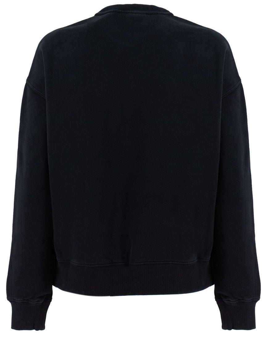 Mc2 Saint Barth Relaxed Fit Black Sweatshirt