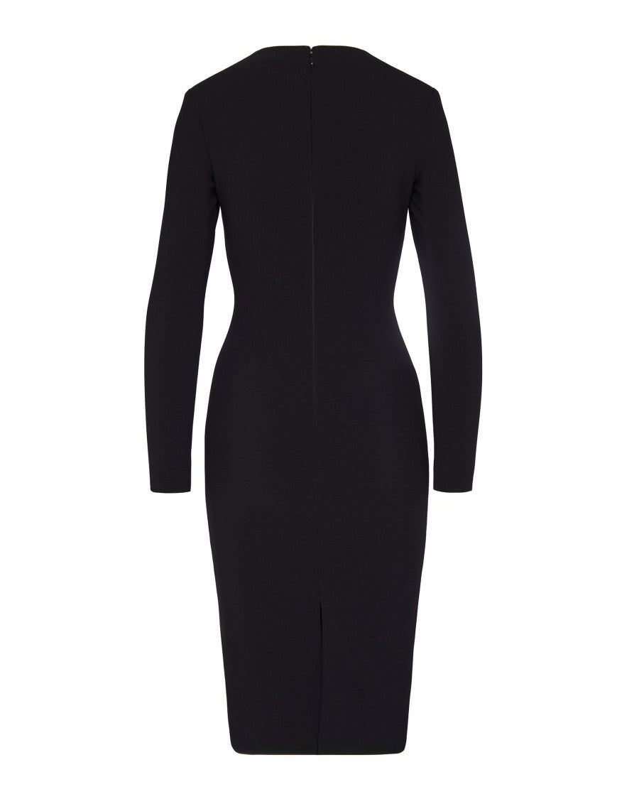 Elisabetta Franchi Slim-Fit Midi Dress With Chain And Tassel Detail