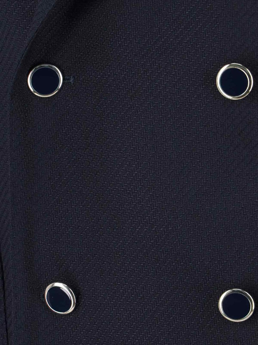 Lardini Double-Breasted Blazer – Navy