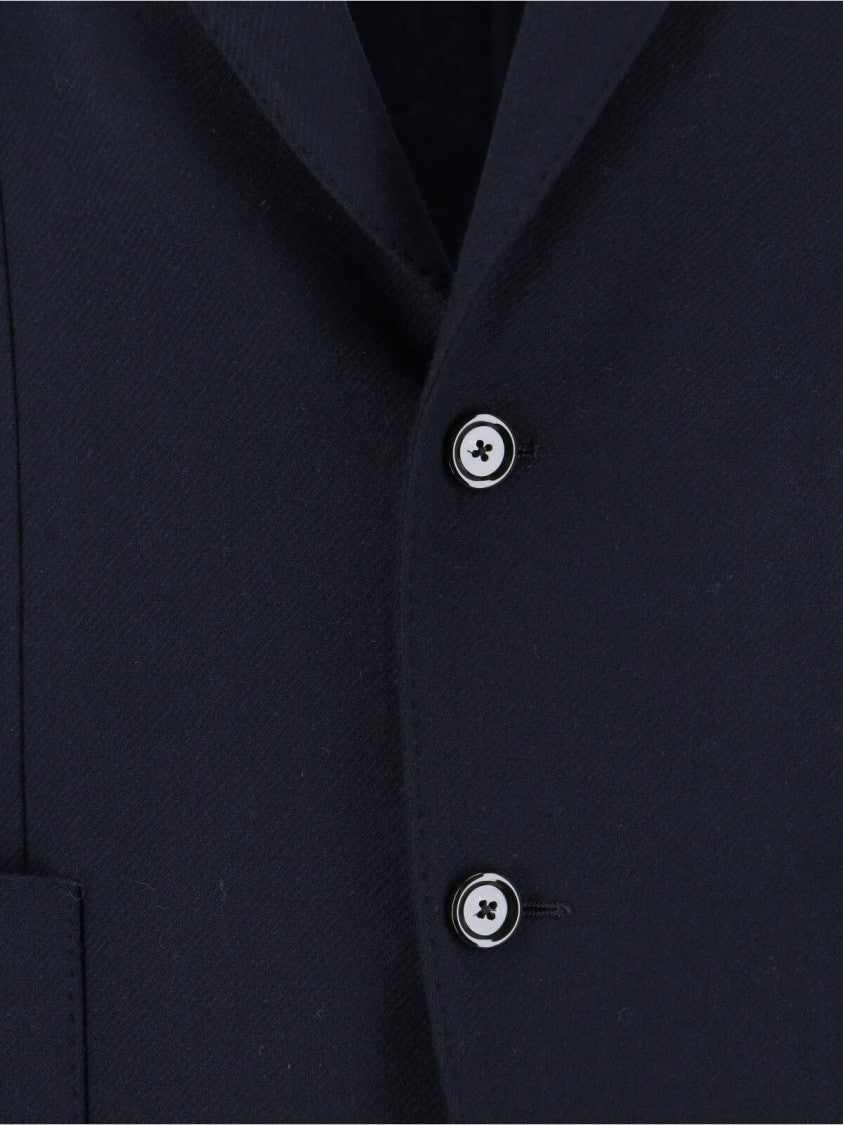 Lardini Single-Breasted Blazer – Navy