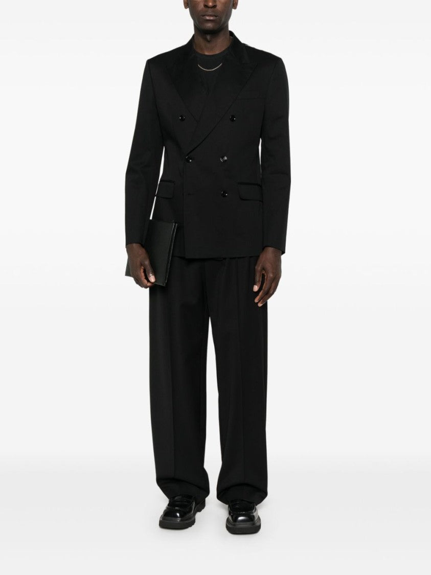 Dolce & Gabbana Double-Breasted Black Jacket With Refined Details