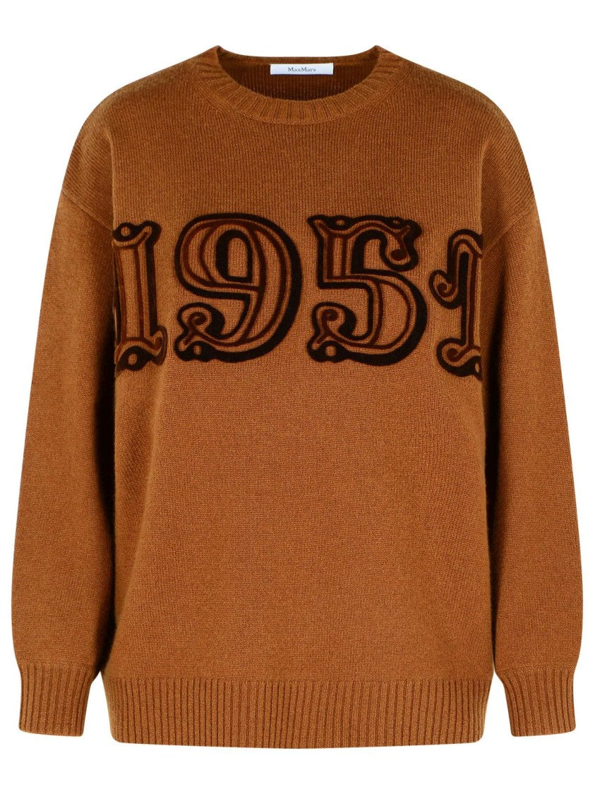 Max Mara Wool And Cashmere Leather Sweater