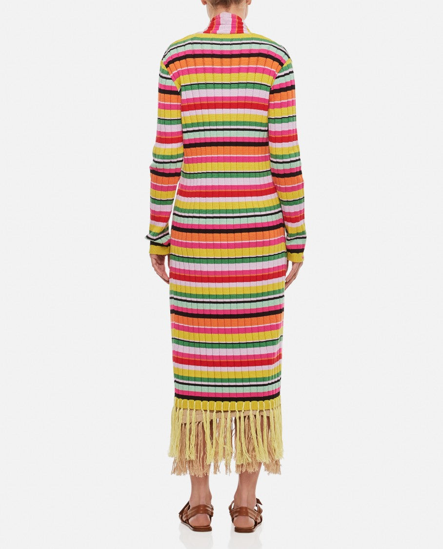 Gio Giovanni Gerosa Cotton Fringes Long Cardigan