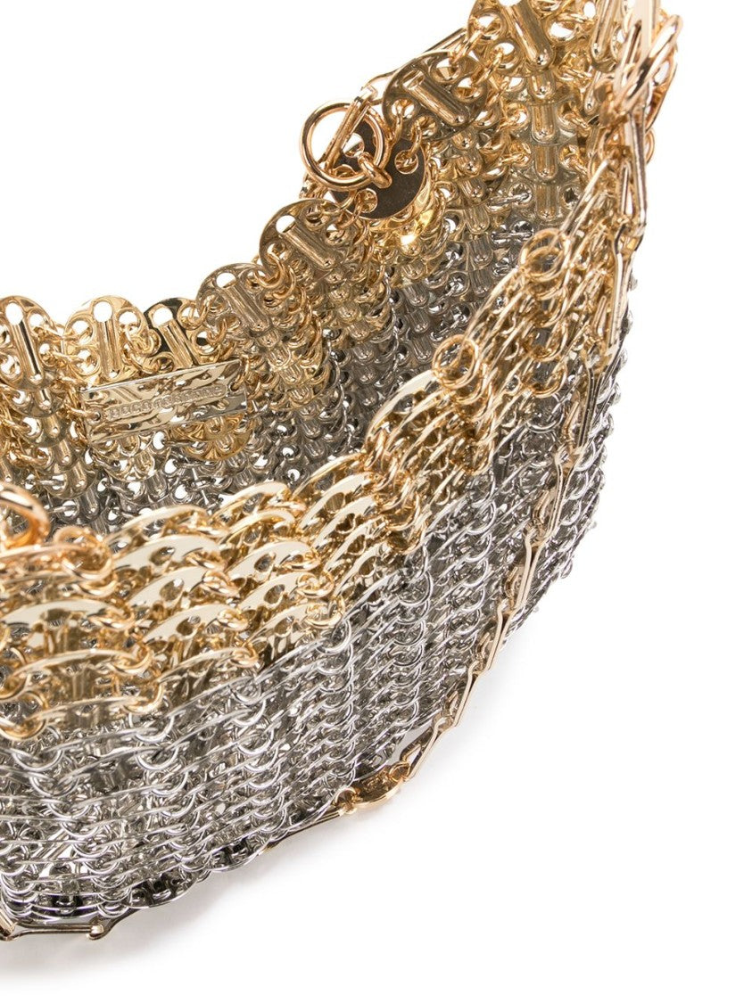 Rabanne Chainmail Handbag With Gradient Finish And Scalloped Edging