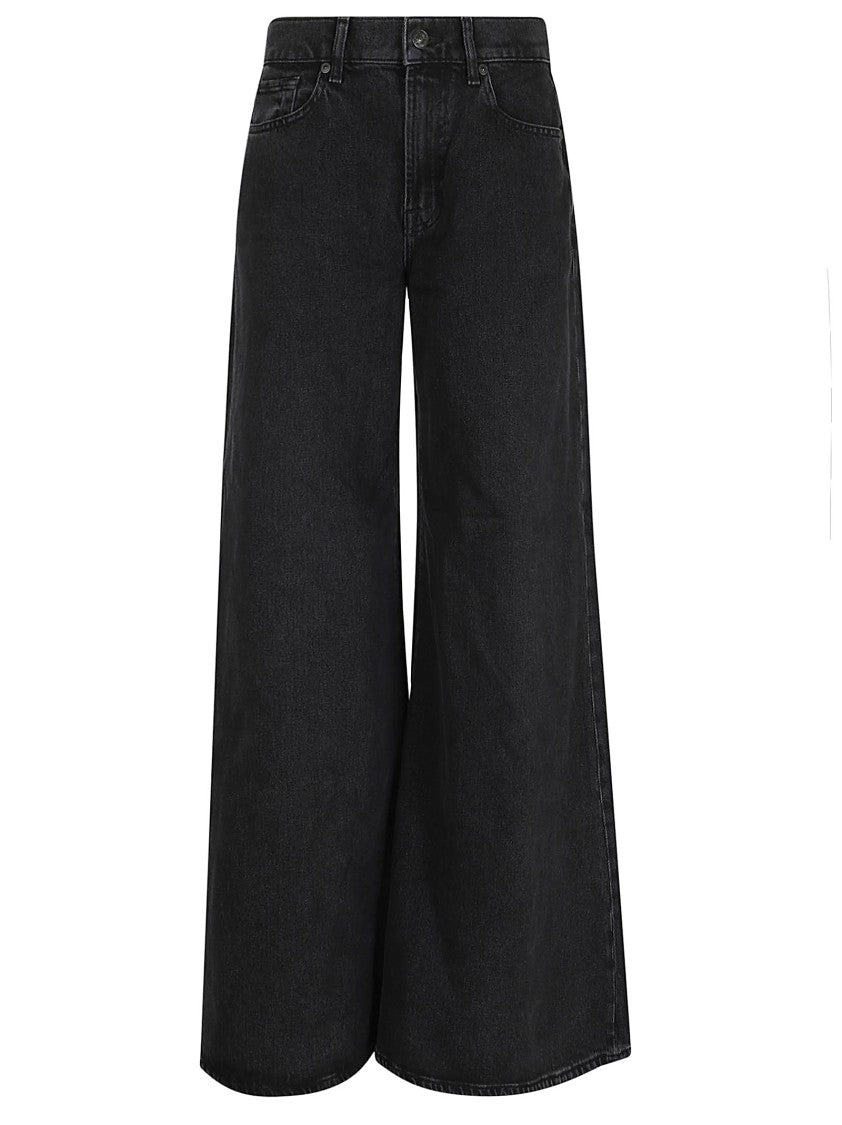 7 For All Mankind Willow Wide Flared Cotton Jeans