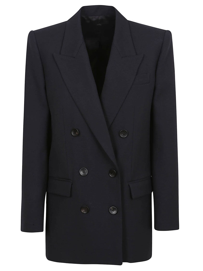 Isabel Marant Double-Breasted Tailored Jacket With Structured Shoulders