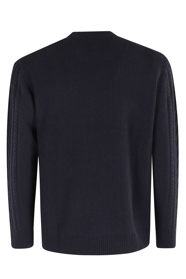 Paolo Pecora Round Neck Sweater With Braided Detailing