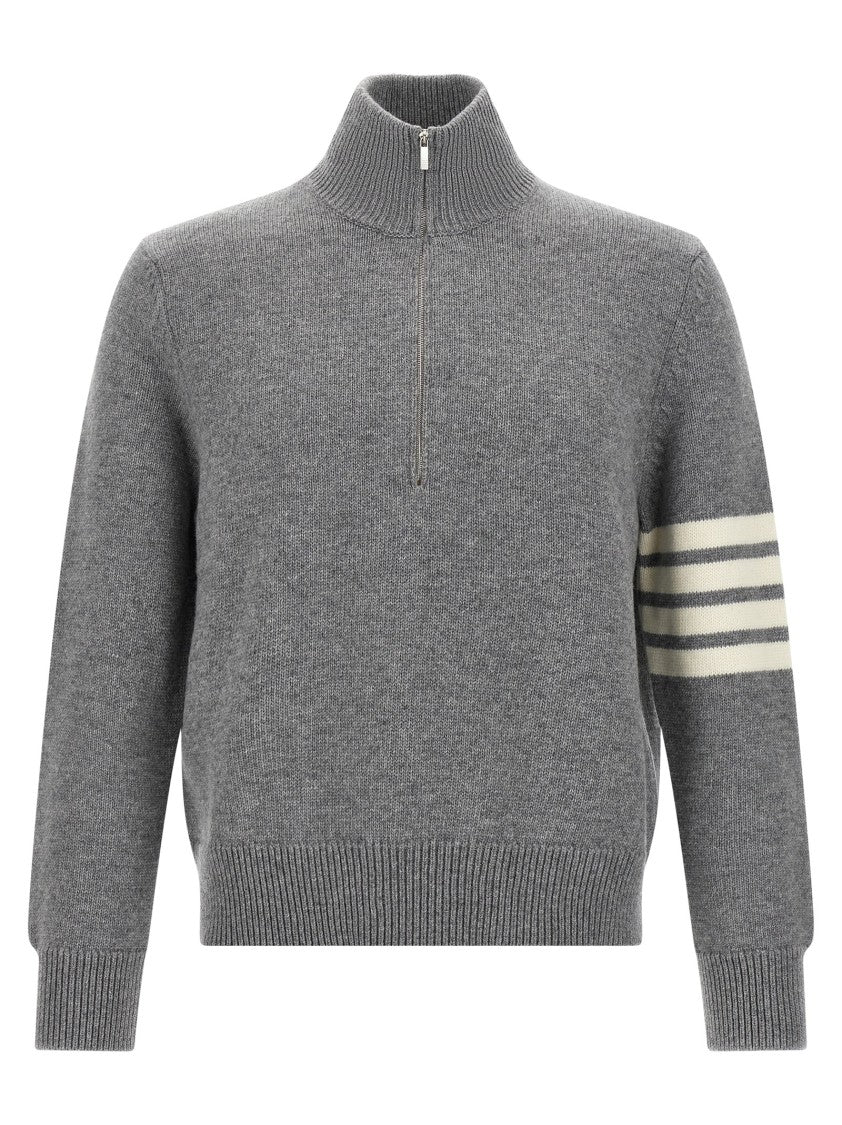 Thom Browne 4Bar Half Zip Sweater