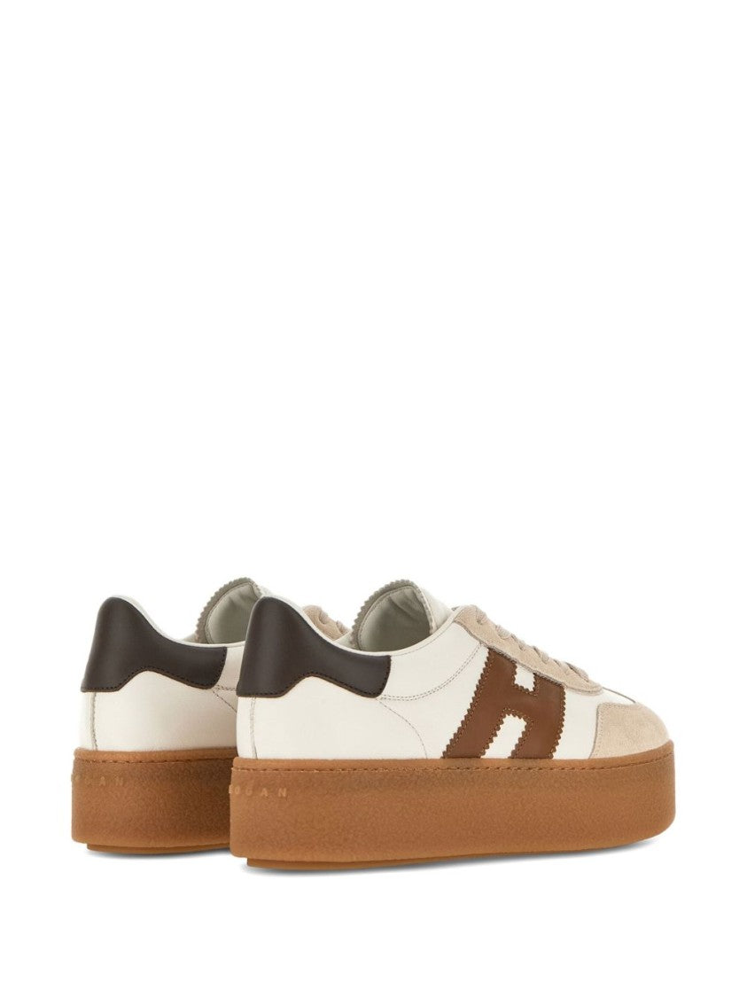 Hogan Multicolour Platform Sneakers With Suede