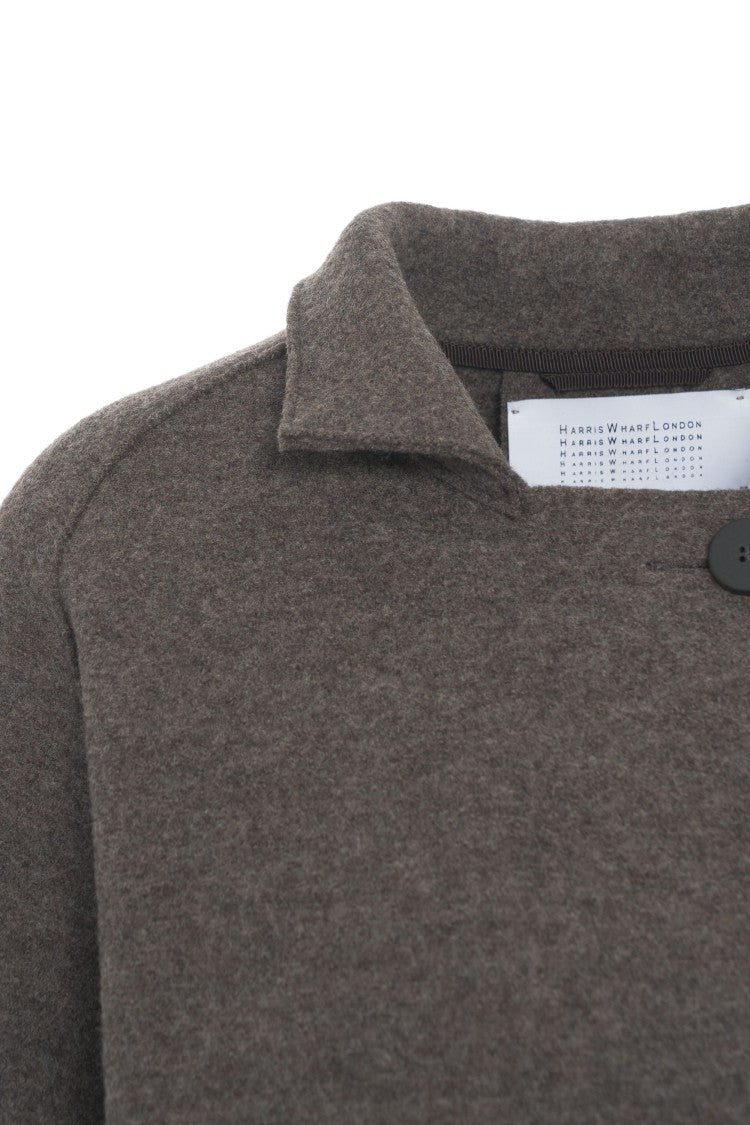 Harris Wharf London Refined Wool Coat With Relaxed Silhouette