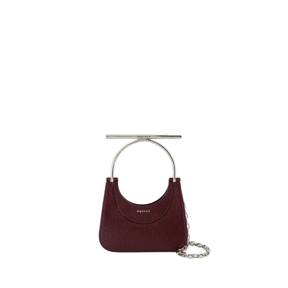 Alexander Mcqueen Mini Cross Bar Purse - Leather - Red