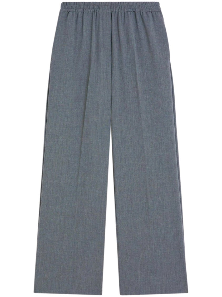 Max Mara Tailored Grey Trousers With Refined Texture