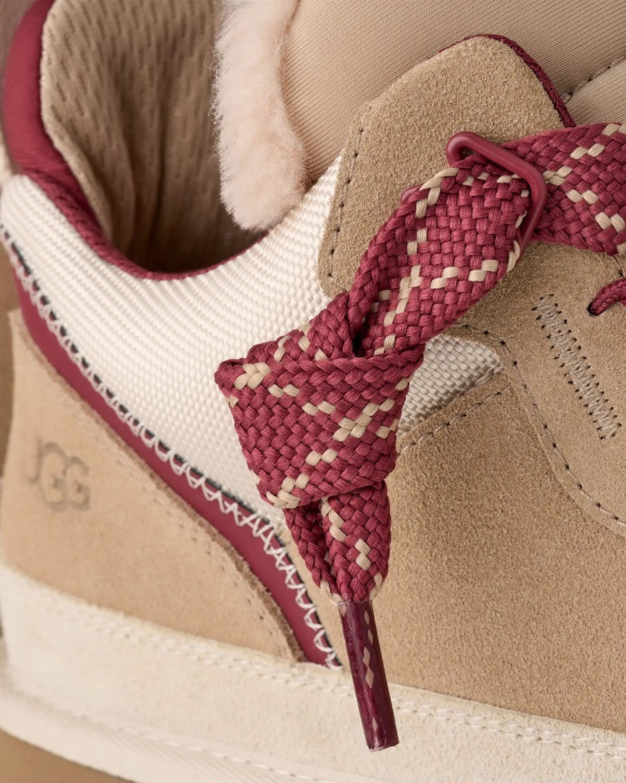 Ugg Men's Lowmel Sneakers In Driftwood/Biking Red