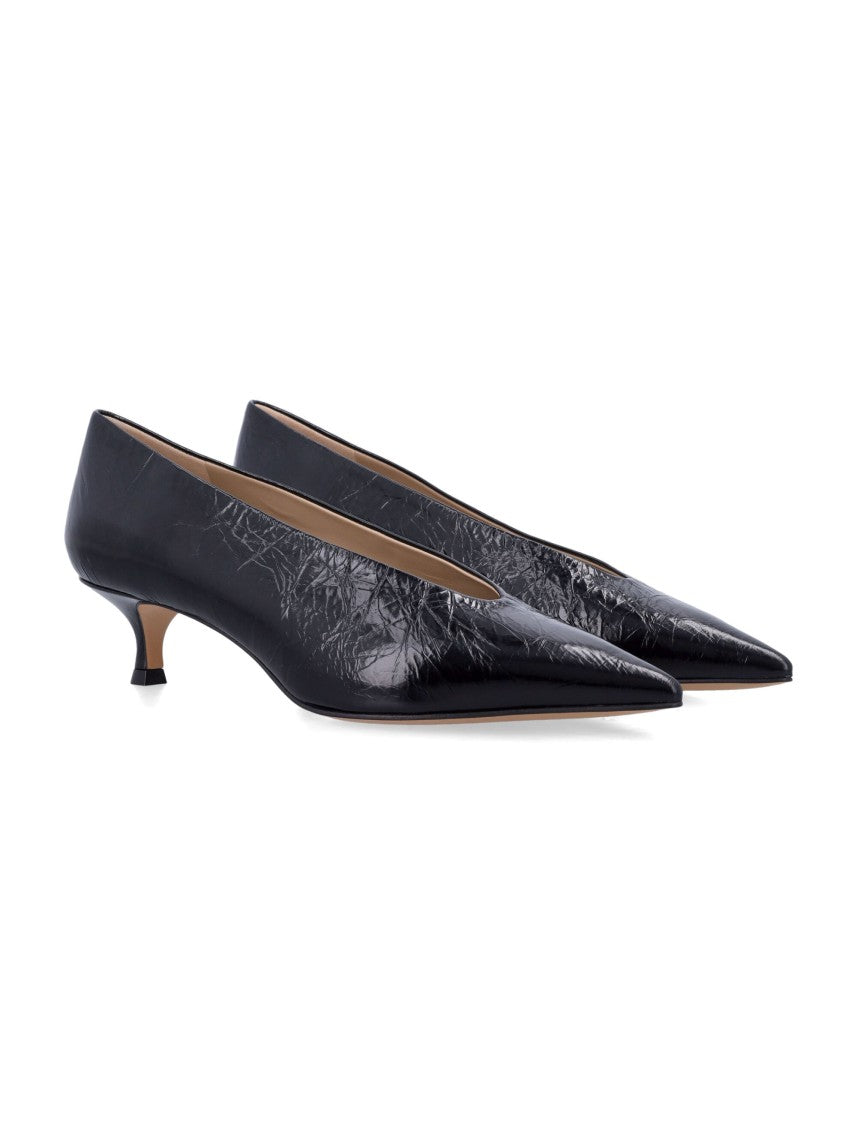 Le Monde Beryl Pointed-Toe Kitten Heel Pumps