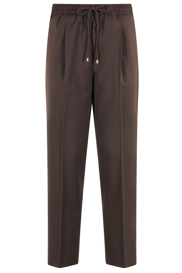 Briglia Brown Wimbledon Pattern Pants With Elasticized Waistband