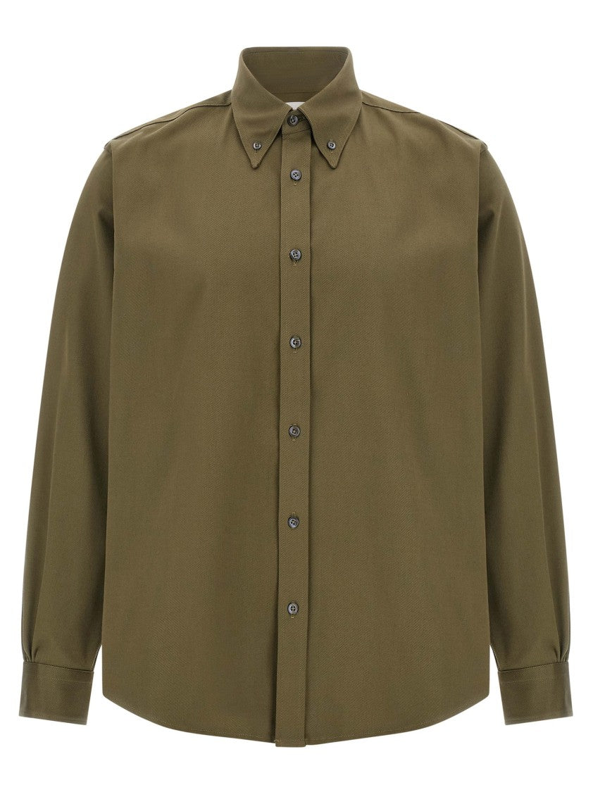 Cellar Door Heavy Cotton Button-Down Shirt With Comfort Fit