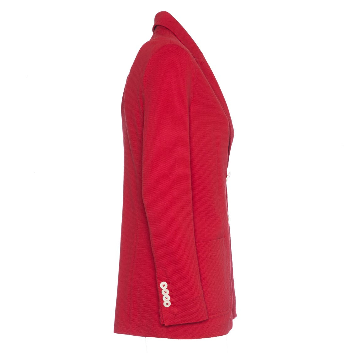 Circolo 1901 Tomato Double-Breasted Blazer With Tailored Slim Fit