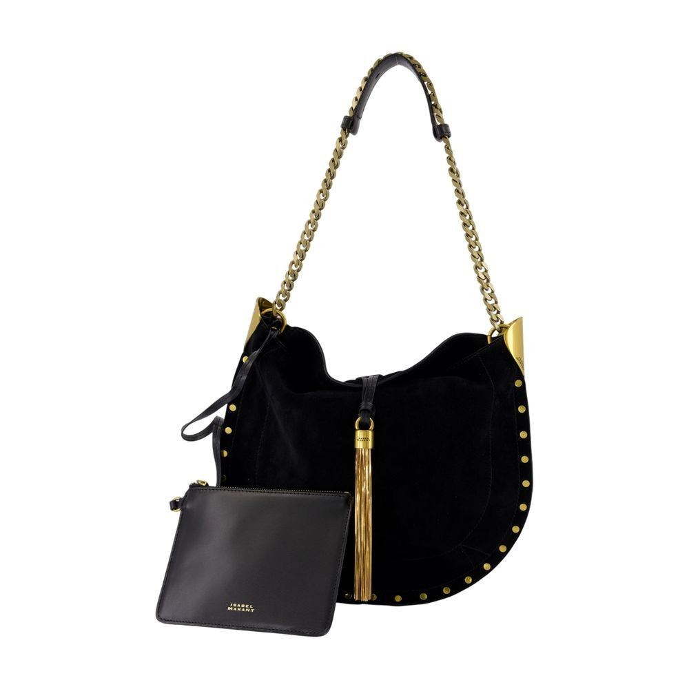 Isabel Marant Oskan Tassel Gz Shoulder Bag With Gold Detailing