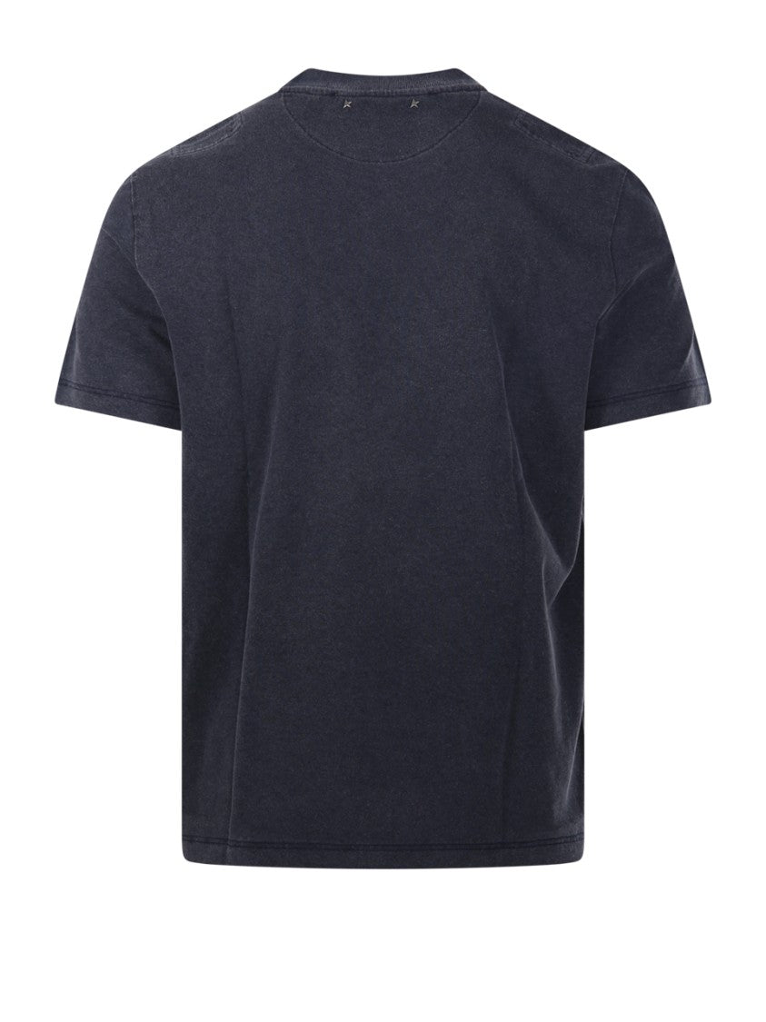 Golden Goose Journey M`S T-Shirt With Floc Print