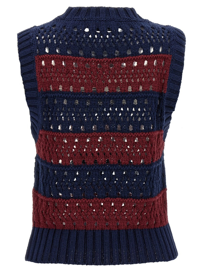 Ganni Blue Striped' Vest