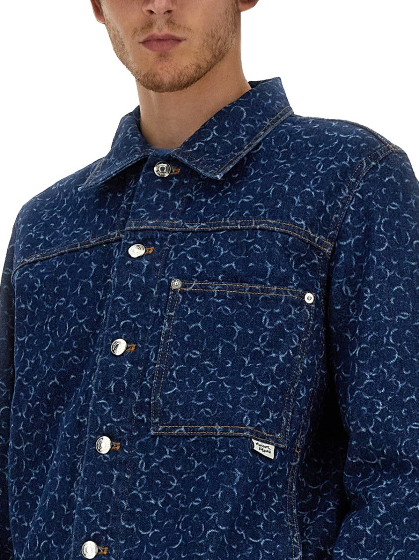 Maison Kitsuné Cropped Denim Jacket
