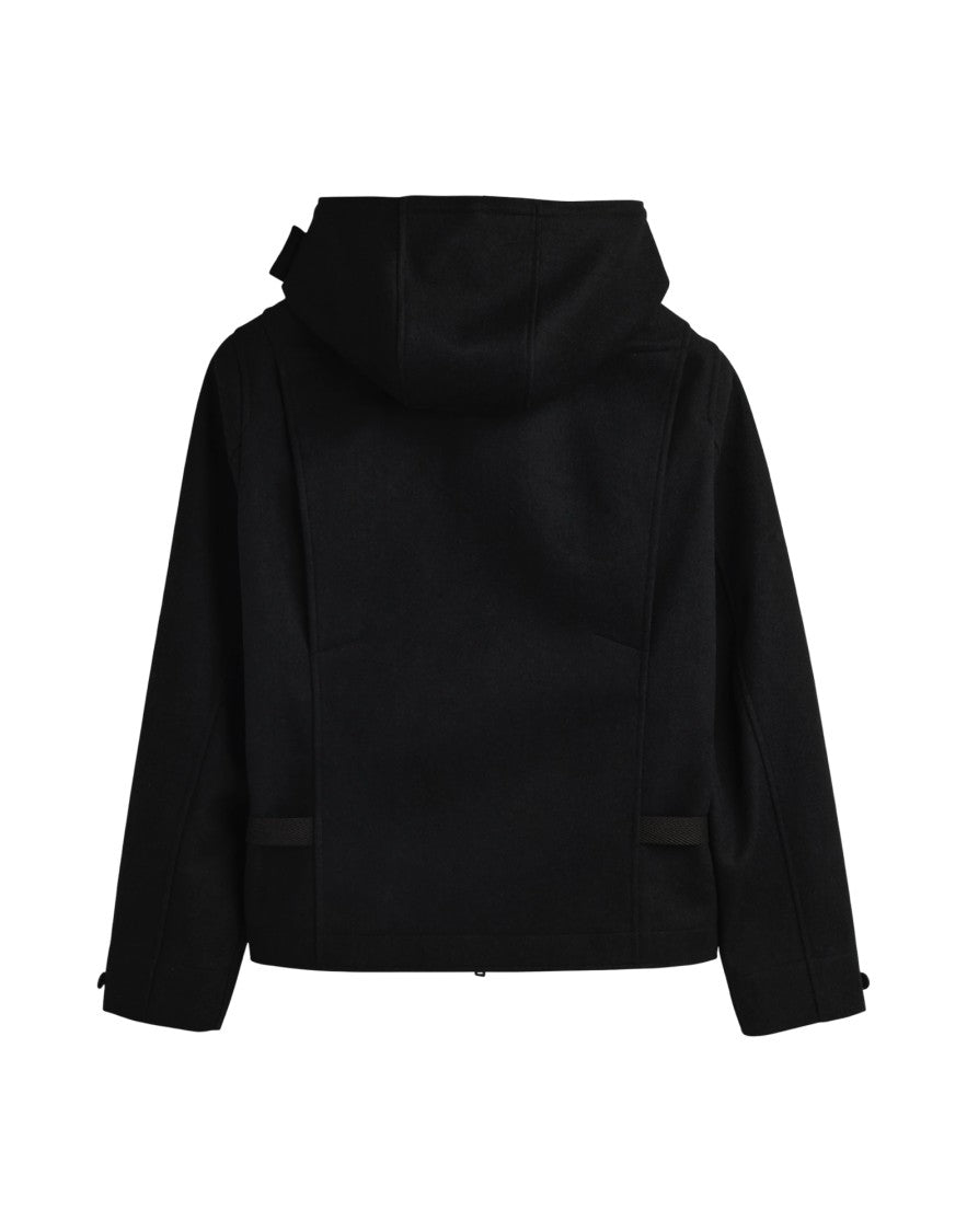 Y-3 Giacca Melton Lana Nero