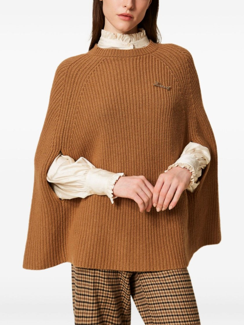 Twin-Set Tailored Beige Giacconi Coat With Comfort