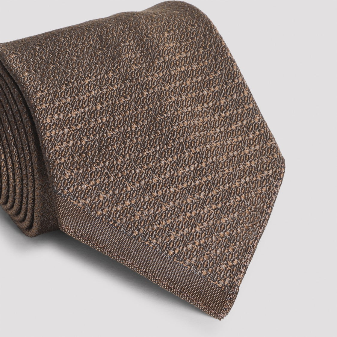 Maison Margiela Brown Silk Tie