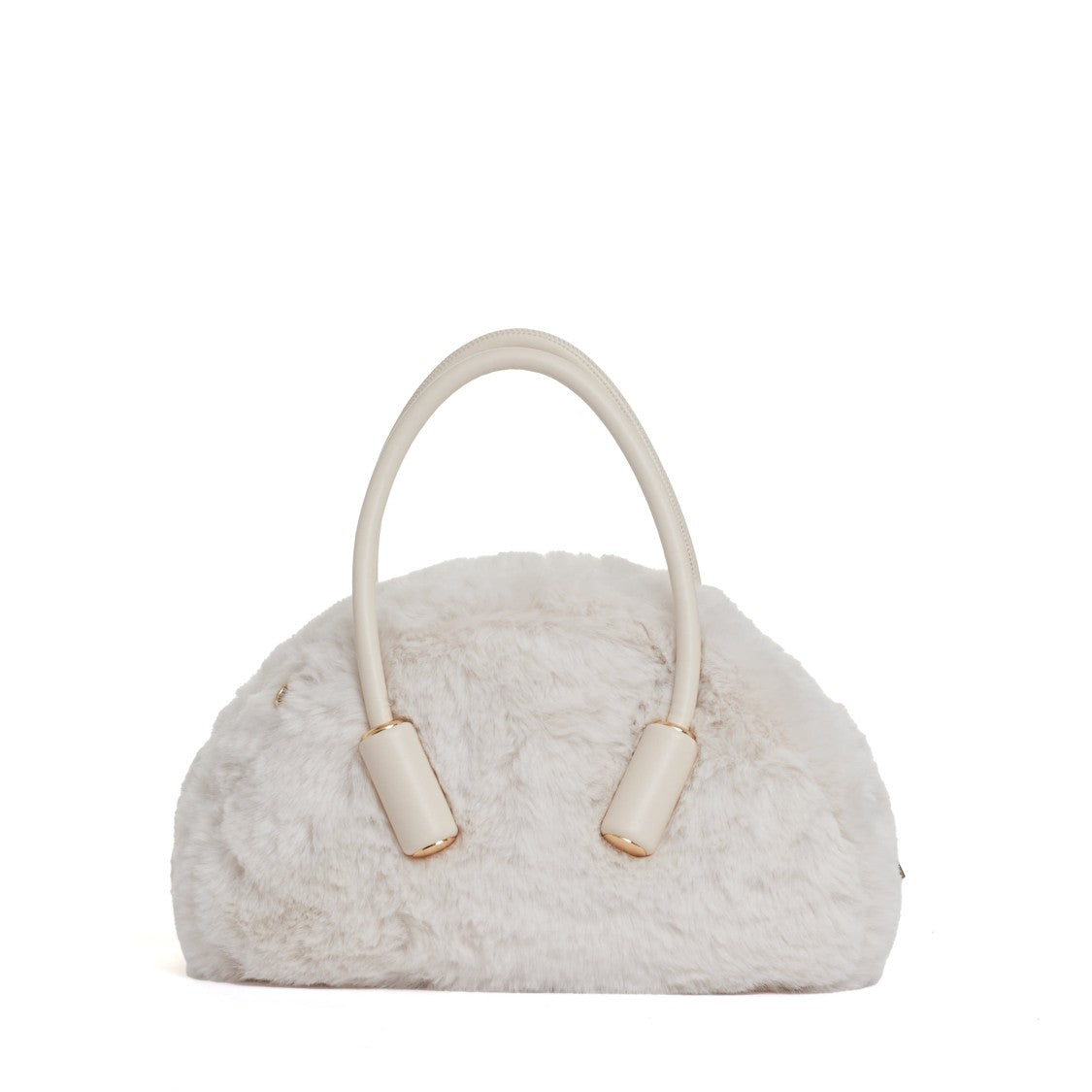 Themoirè Shell-Colored Eco Fur Trunk