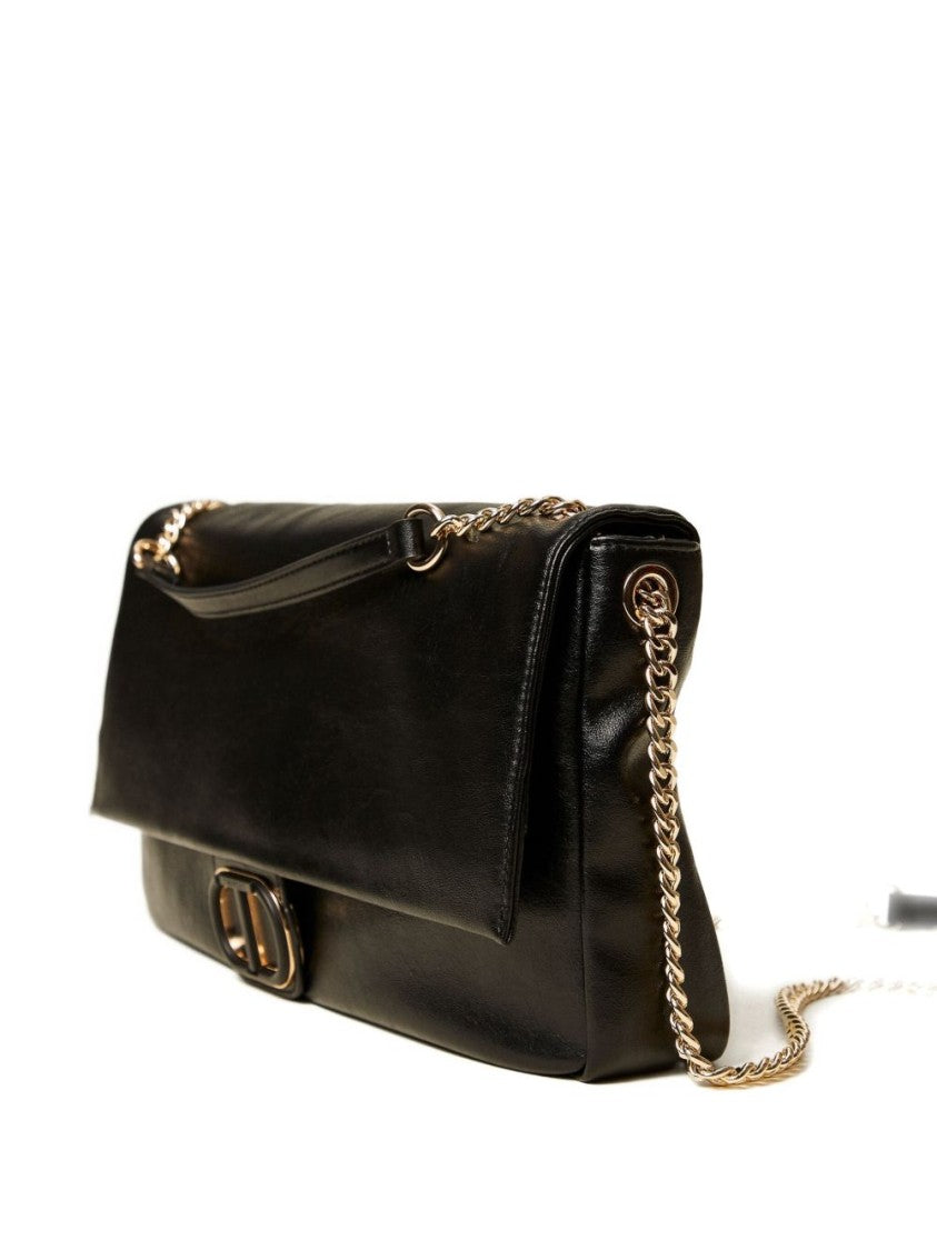 Twin-Set Structured Black Minimalist Bag With Timeless Appeal