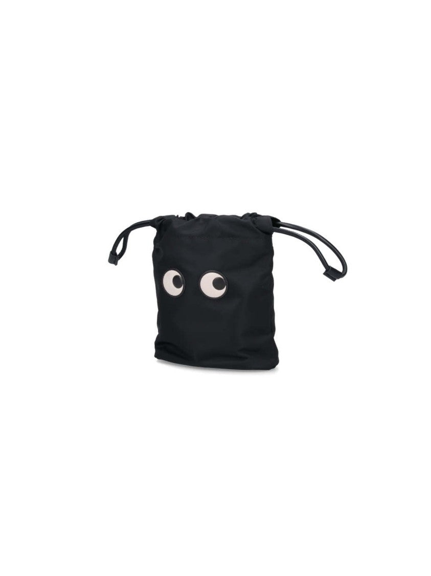 Anya Hindmarch Eyes Bucket Pouch – Black