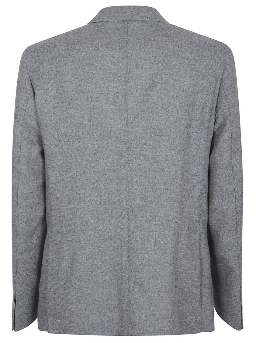 Eleventy Grey Wool And Cashmere Blend Blazer