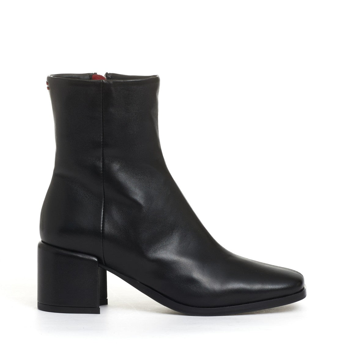 Halmanera Stivaletto Pelle Nera Tacco 60 Mm