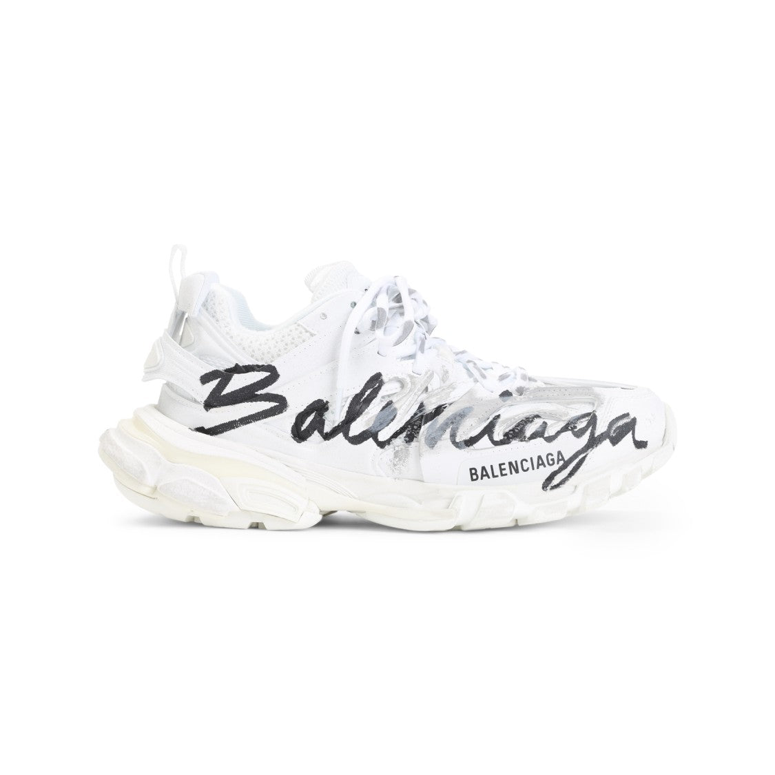 Balenciaga Track White And Black Polyurethane Sneakers