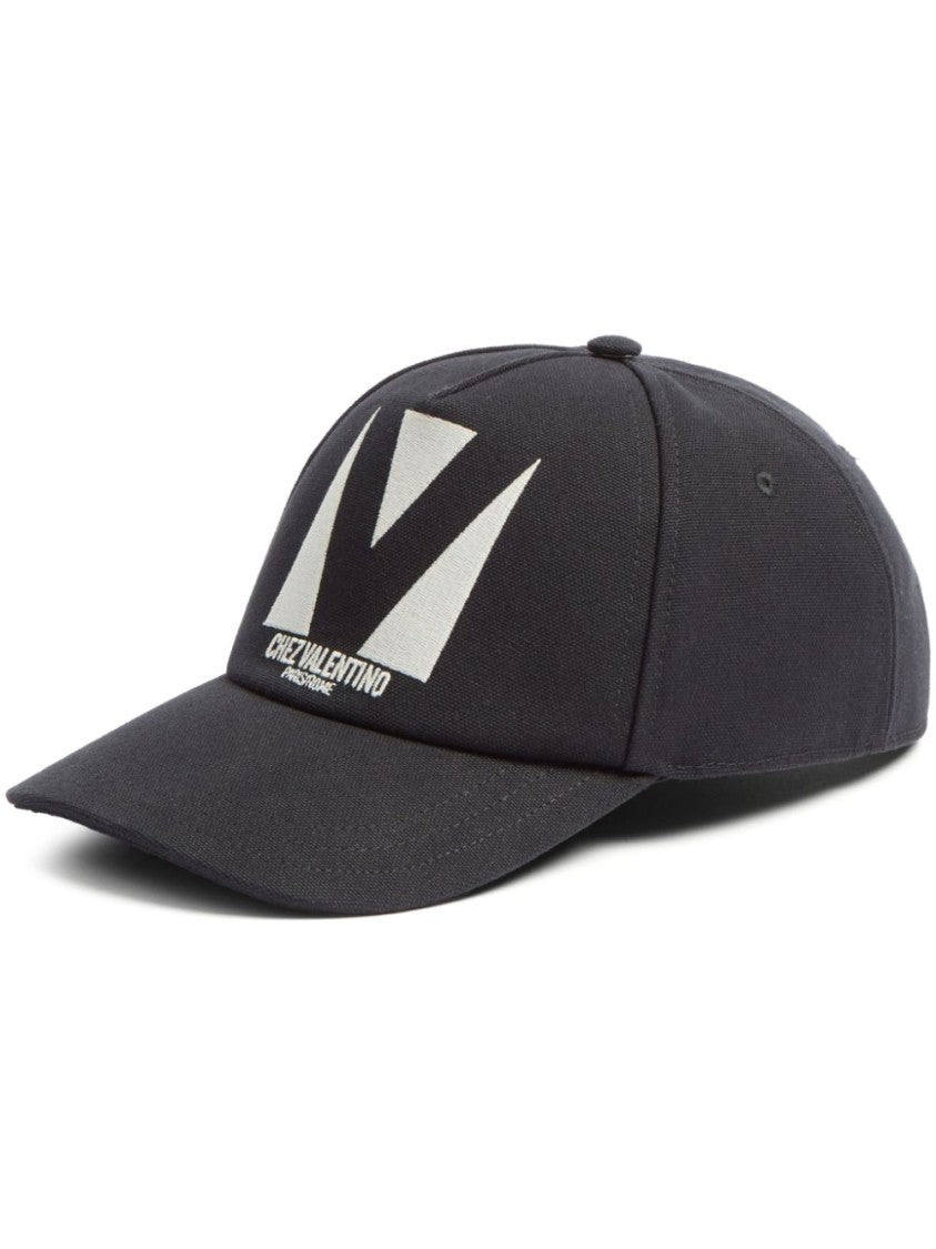 Valentino Garavani Valentino Garavani Black Cotton Cap