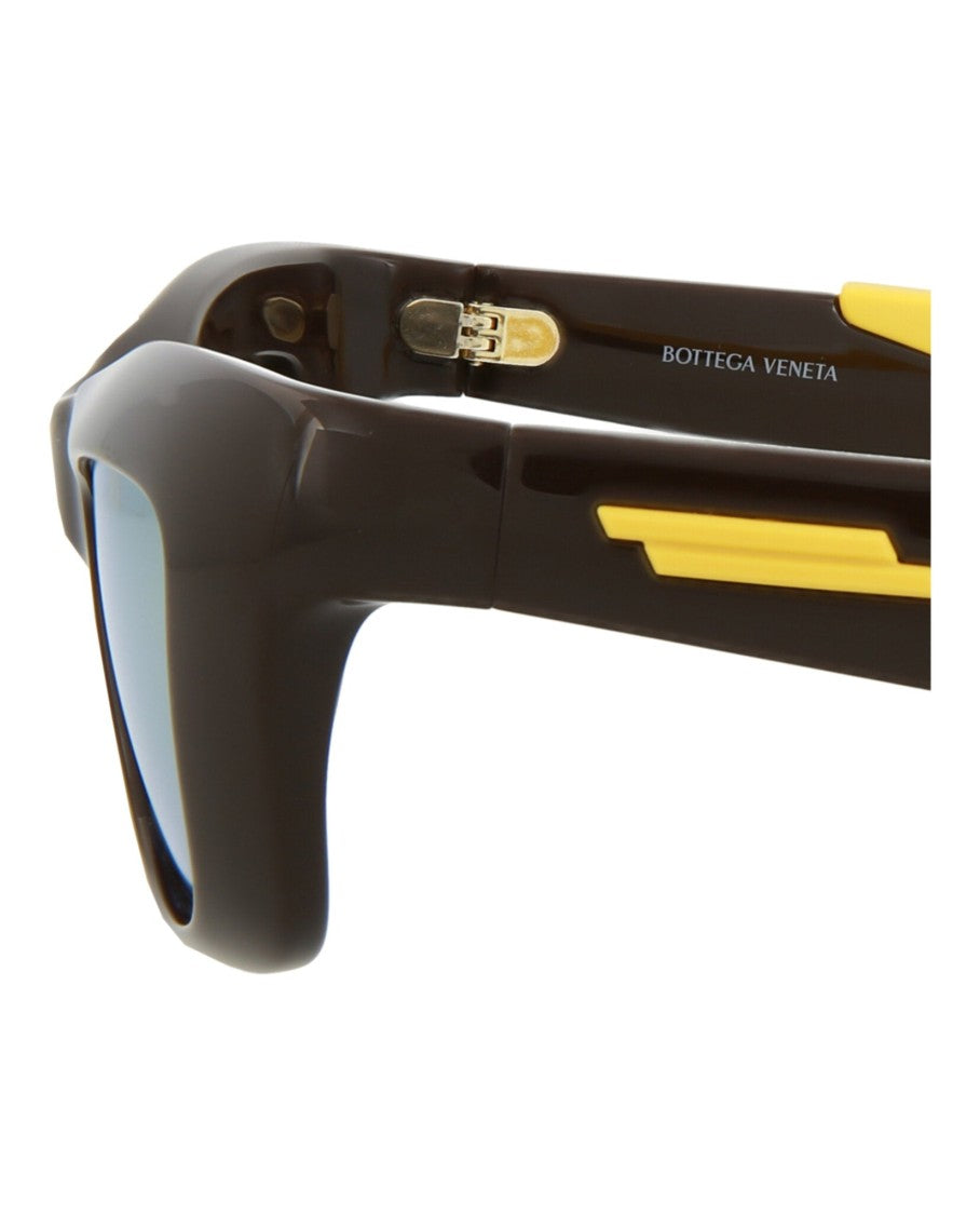 Bottega Veneta Square-Frame Injection Sunglasses