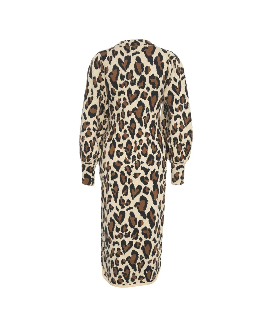 Farm Rio Animal Print Midi Dress
