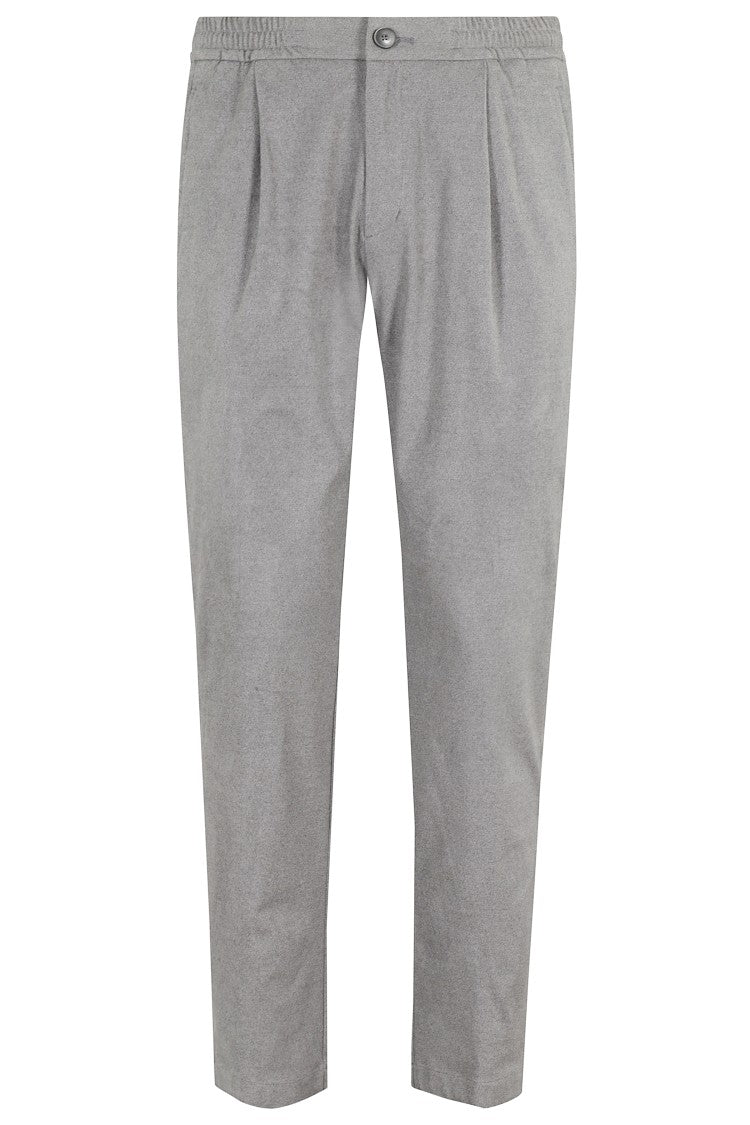Herno Light Gray Pants With Drawstring Waistband