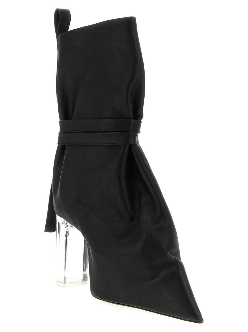 Rick Owens Tied Taco Kiss' Ankle Boots