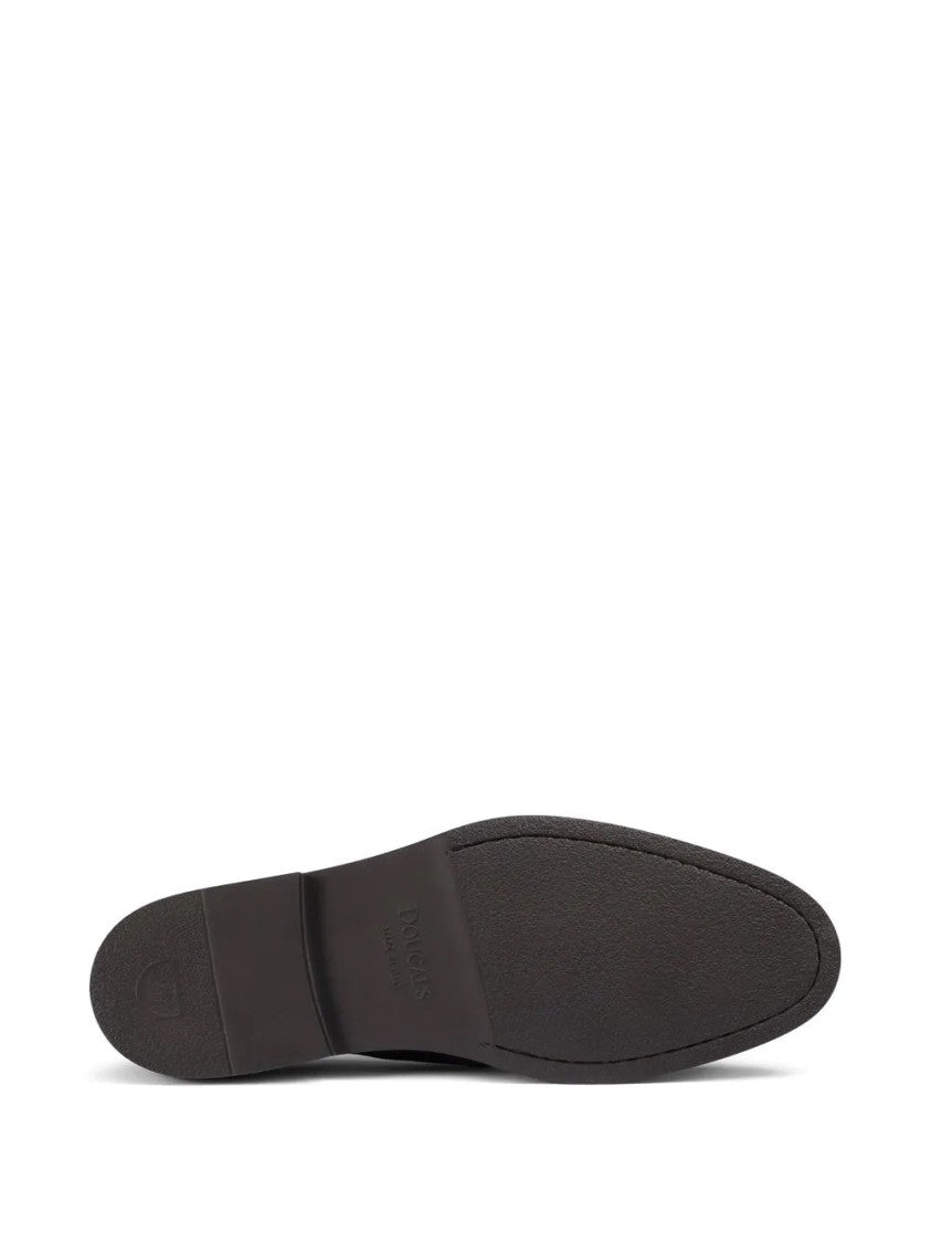 Doucal's Brown Suede Loafers With Timeless Elegance