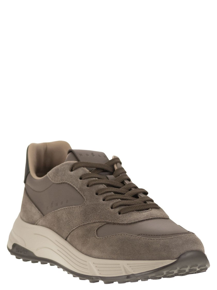 Hogan Hyperlight Trainers In Suede And Fabric