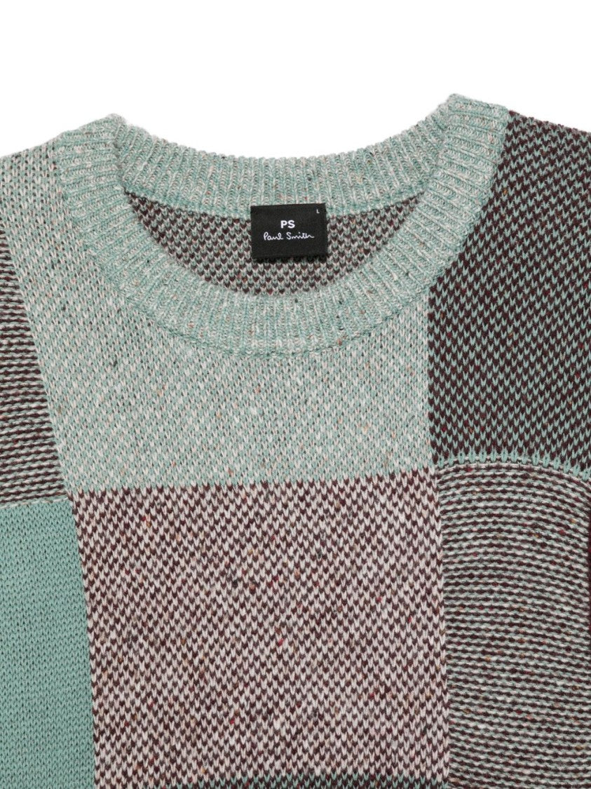 Paul Smith Patchwork Knit Sweater With Relaxed Fit