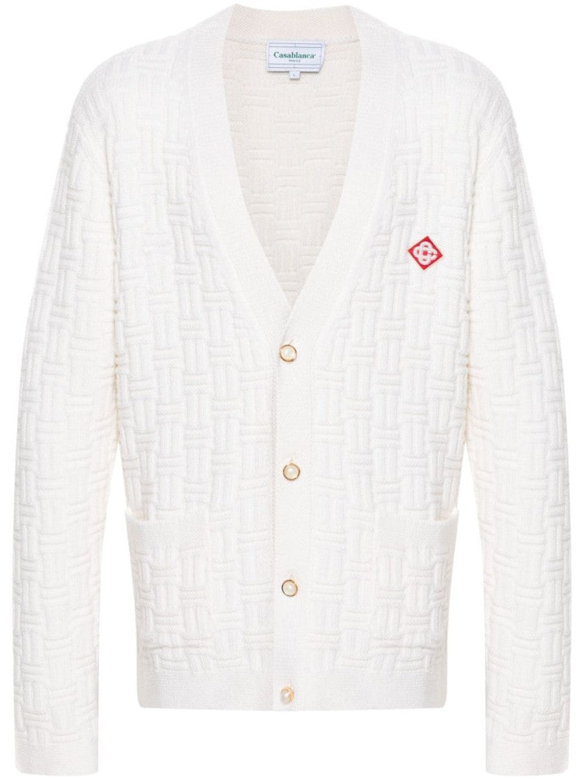 Casablanca Column Stitch Cardigan