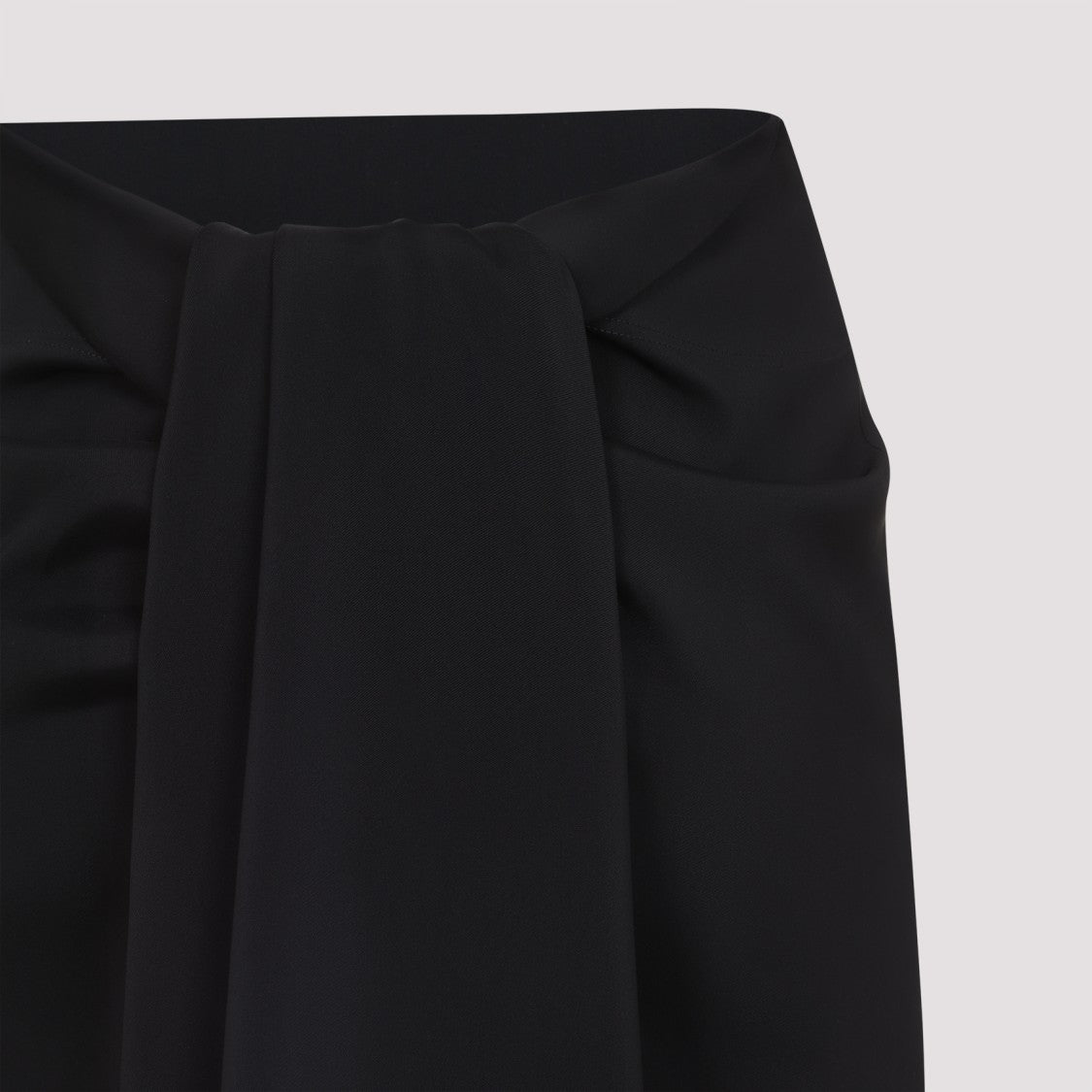 Jacquemus La Jupe Sablier Black Viscose Midi Skirt