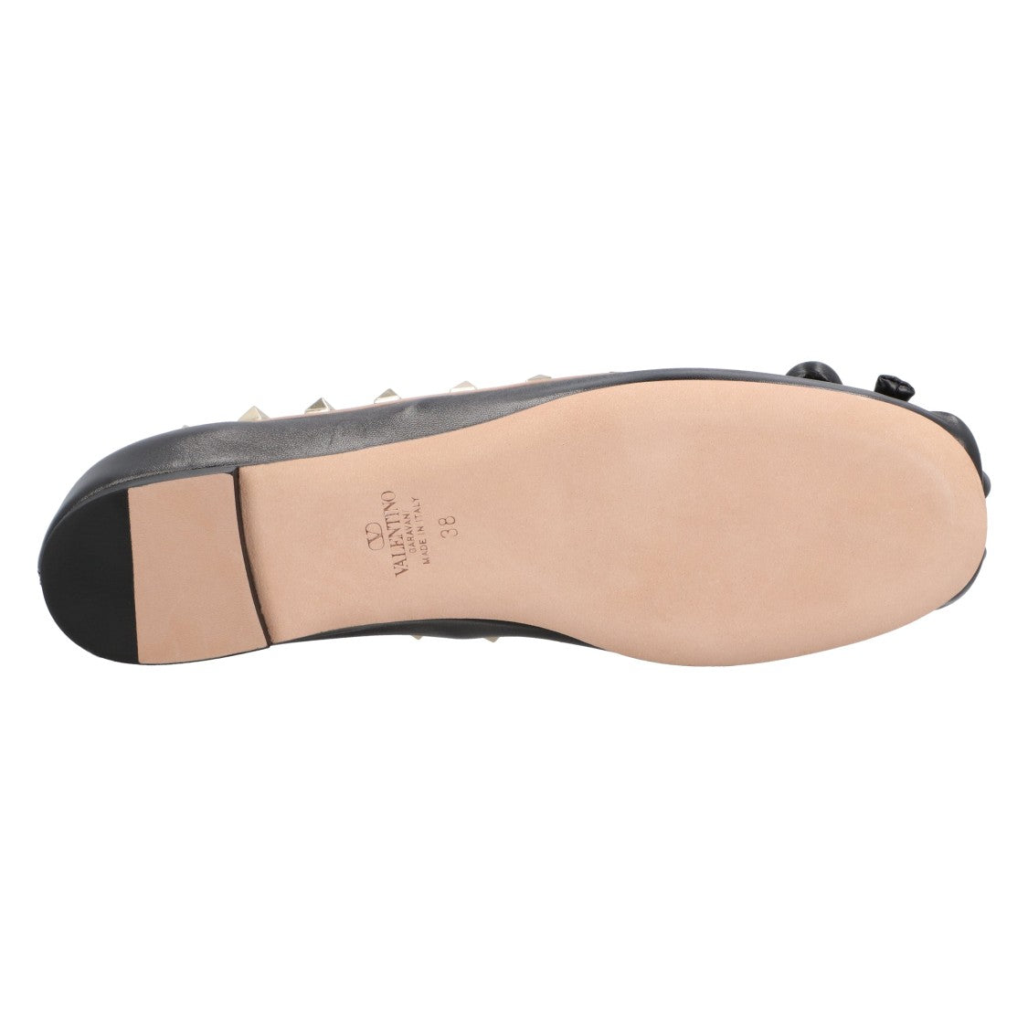 Valentino Rockstud Ballet Flats Black