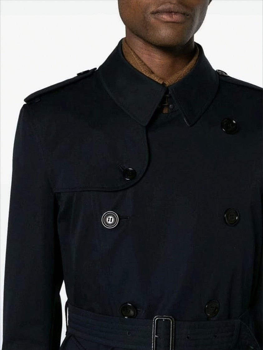 Burberry Double-Breasted Black Trench Coat