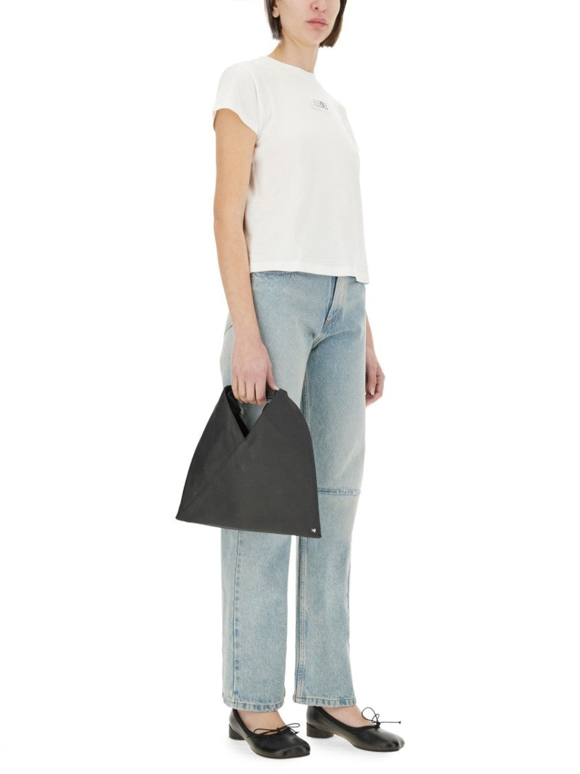 Mm6 By Maison Margiela Relaxed Fit White Cotton T-Shirt