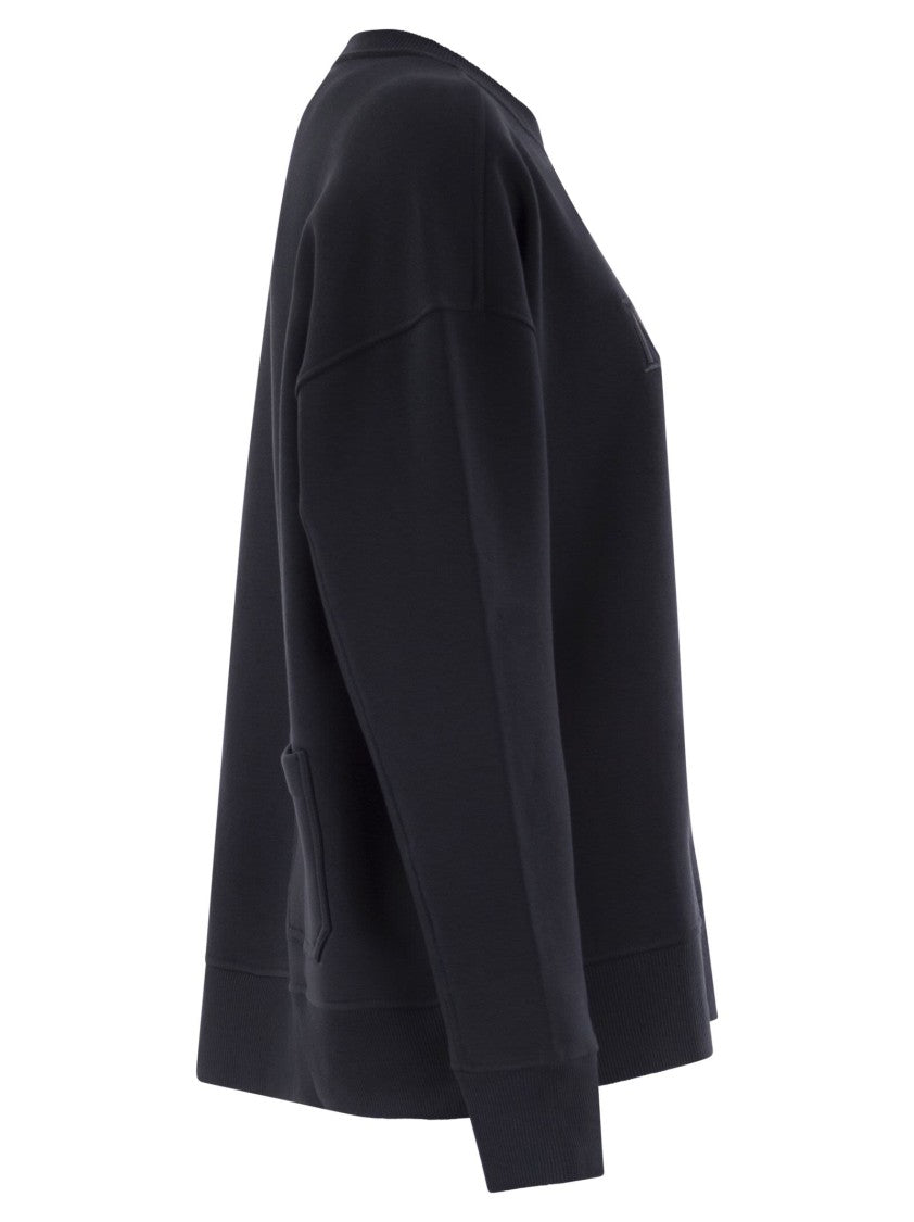 Max Mara Monza - Cotton Sweatshirt With Logo